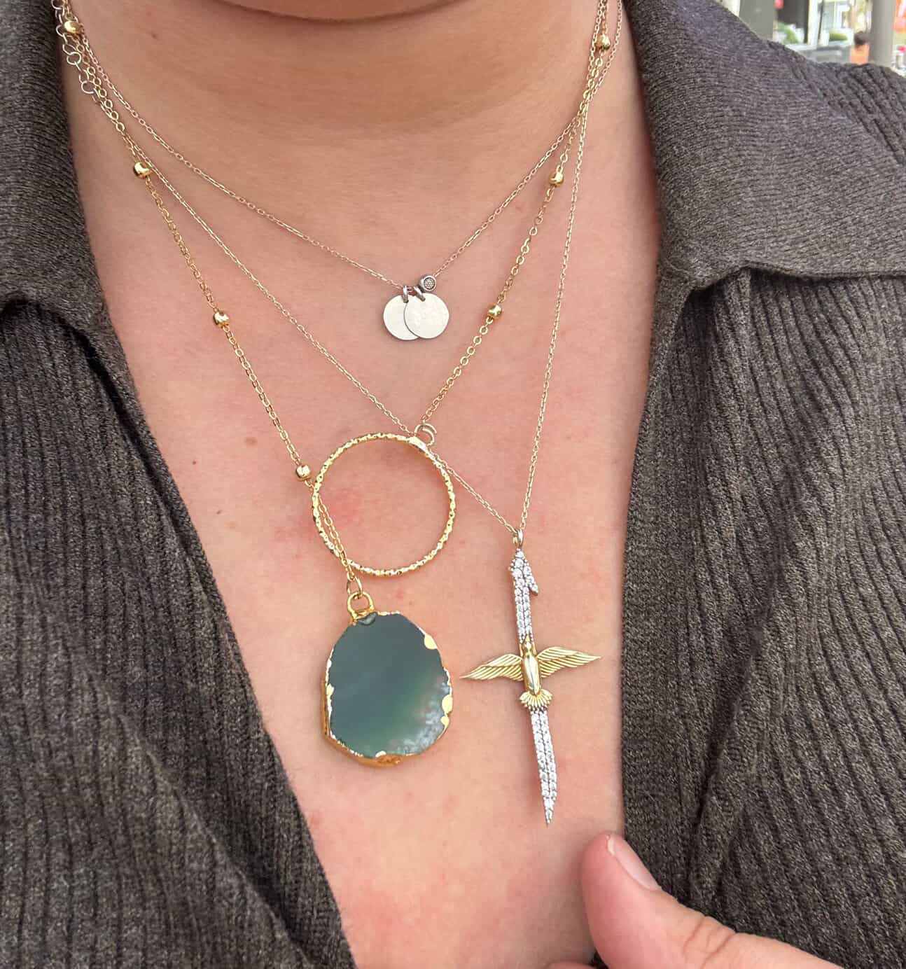 Agate Stone Necklace