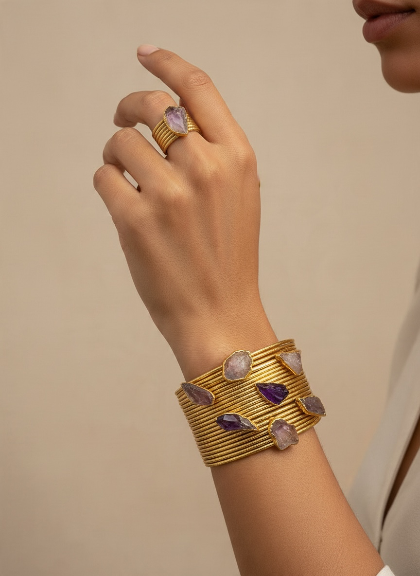 Alessa Bracelet & Ring Set