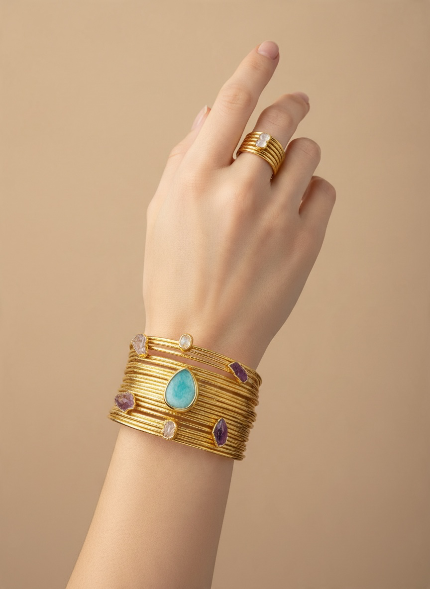Alessa Bracelet & Ring Set